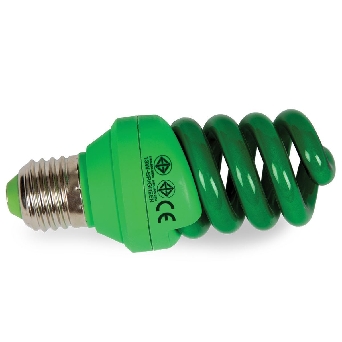 Λάμπα σπιράλ E27 13W πράσινη  VK/CFL/13/GR