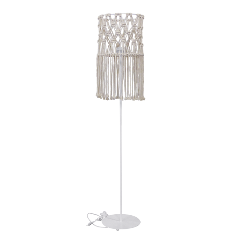Δαπέδου φωτιστικό χειροποίητο με μεταλλική βάση λευκή MAC-02 FLOOR LAMP 31-1124