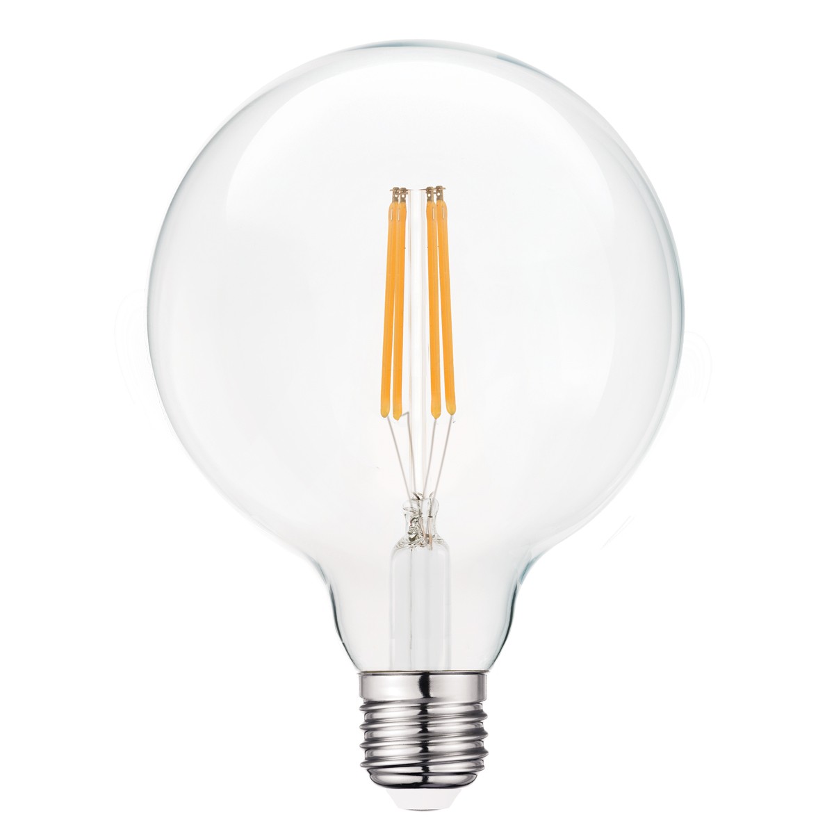 ΛΑΜΠΑ LED FILAMENT GLOBO Φ125/CL E27/6.5W        VK/05108/E/CL/W