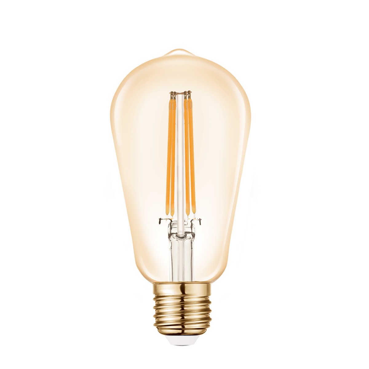 ΛΑΜΠΑ LED FIL.DIM RETRO AMBER E27 7W 2700K      VK/05126/D/E/A/W