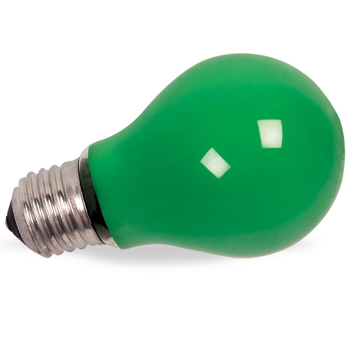 Λάμπα κοινή E27 25W 230V πράσινη leuci  E27/25W/F/GREEN/L