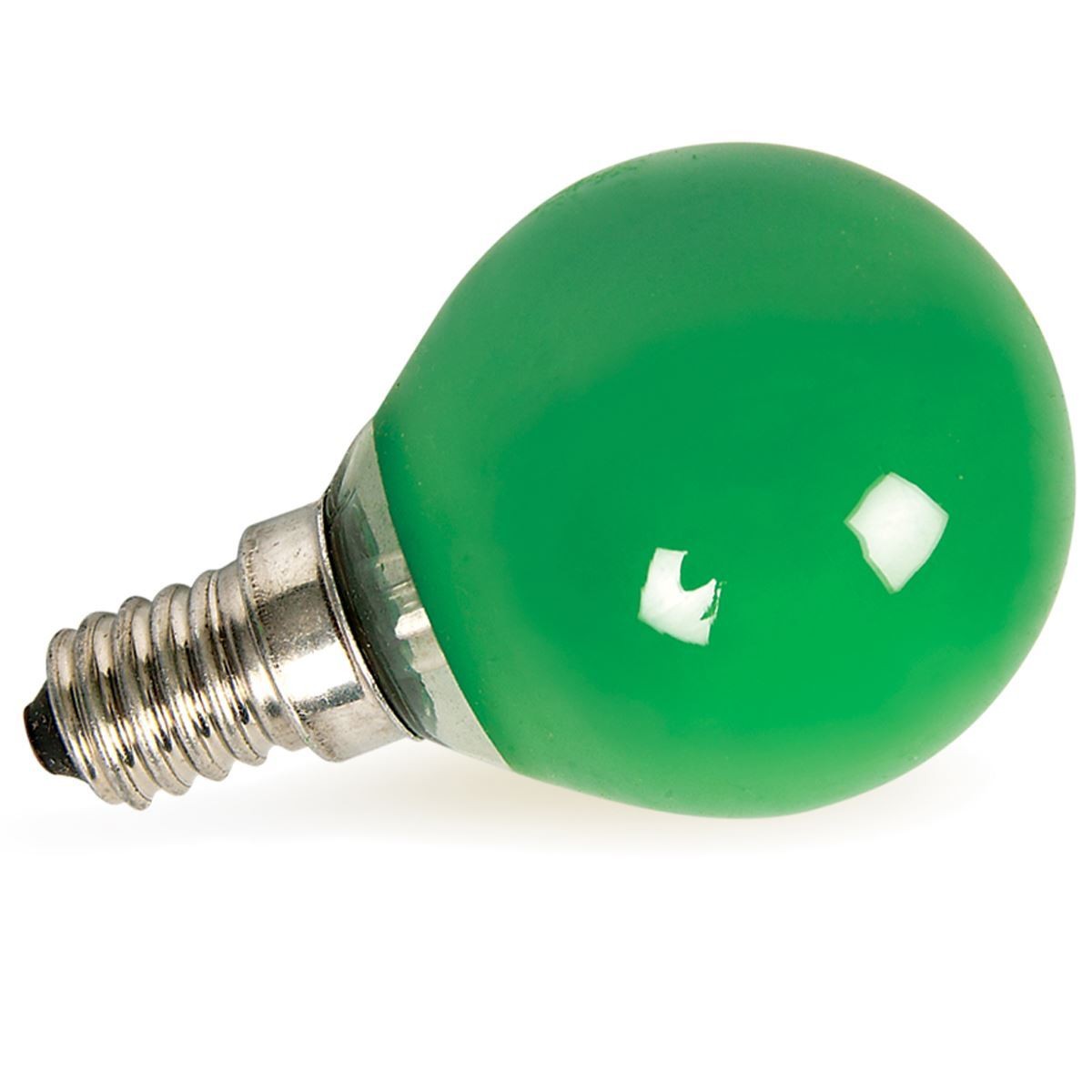 Λάμπα σφαίρα E14 25W 230V πράσινη leuci  E14/25W/S/GREEN/L