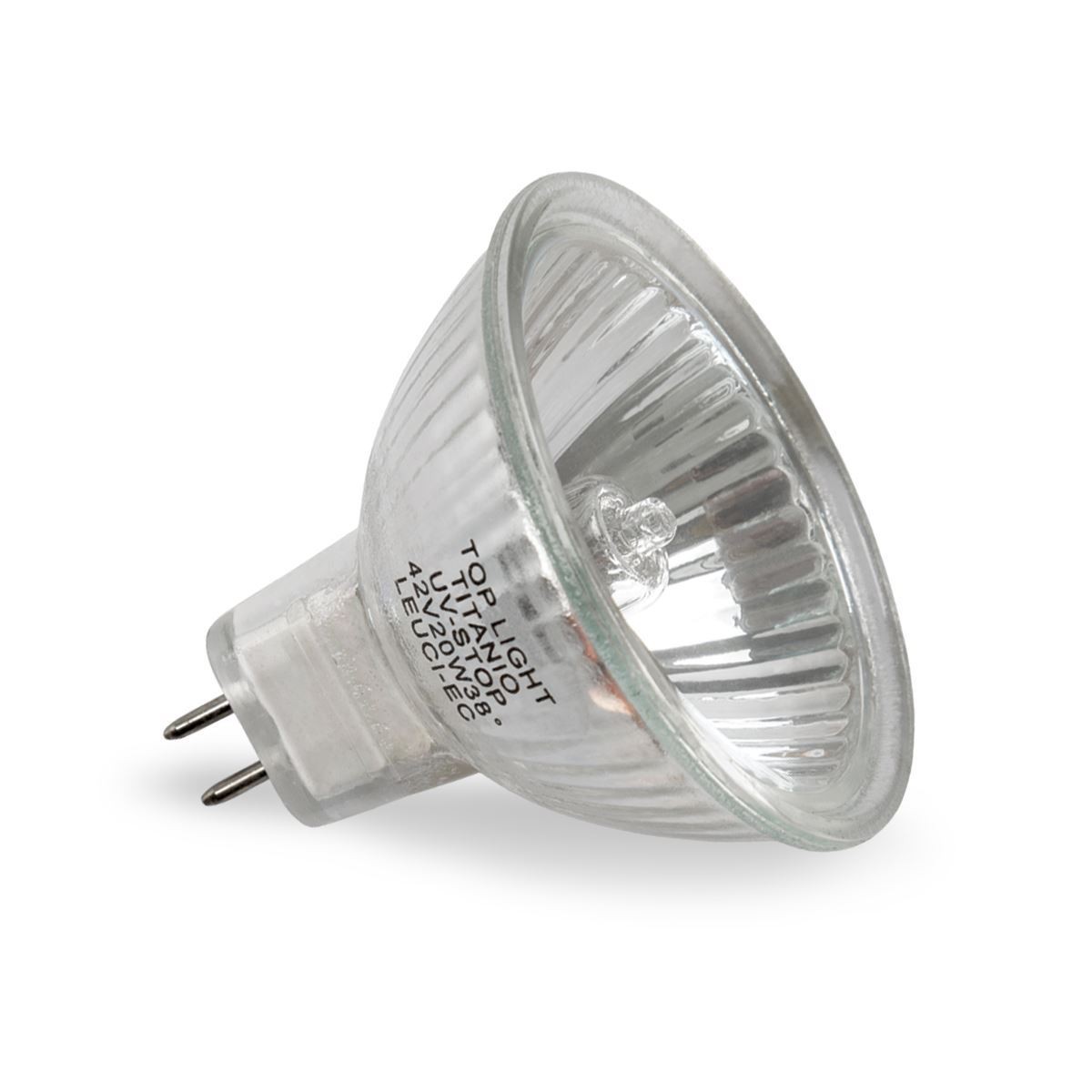 Λάμπα MR16 GU5.3 20W dimmable 3000K 38o 42V με γυαλί  GU5.3/20W/42V/L