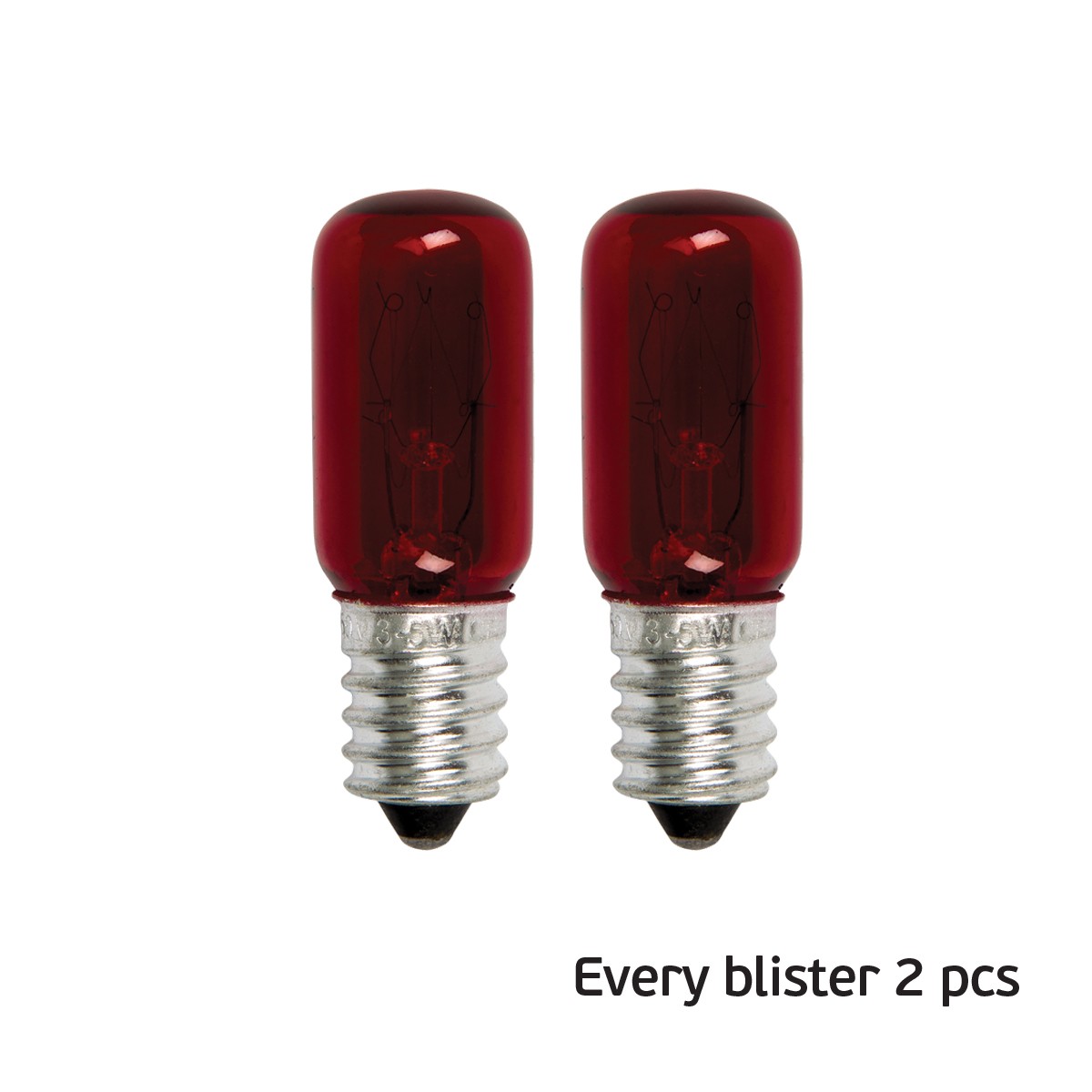 Λαμπάκι νυκτός Ε14 3W 220V κόκκινο blister VK/509/E14/R/2