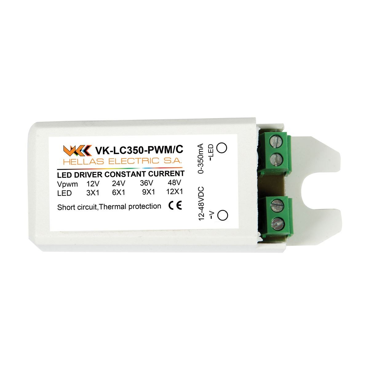 VK/LC350PWM/C LED DRIVER 350mA ΜΕ  ΚΑΛΩΔΙΟ DIM VK/LC350PWM/C