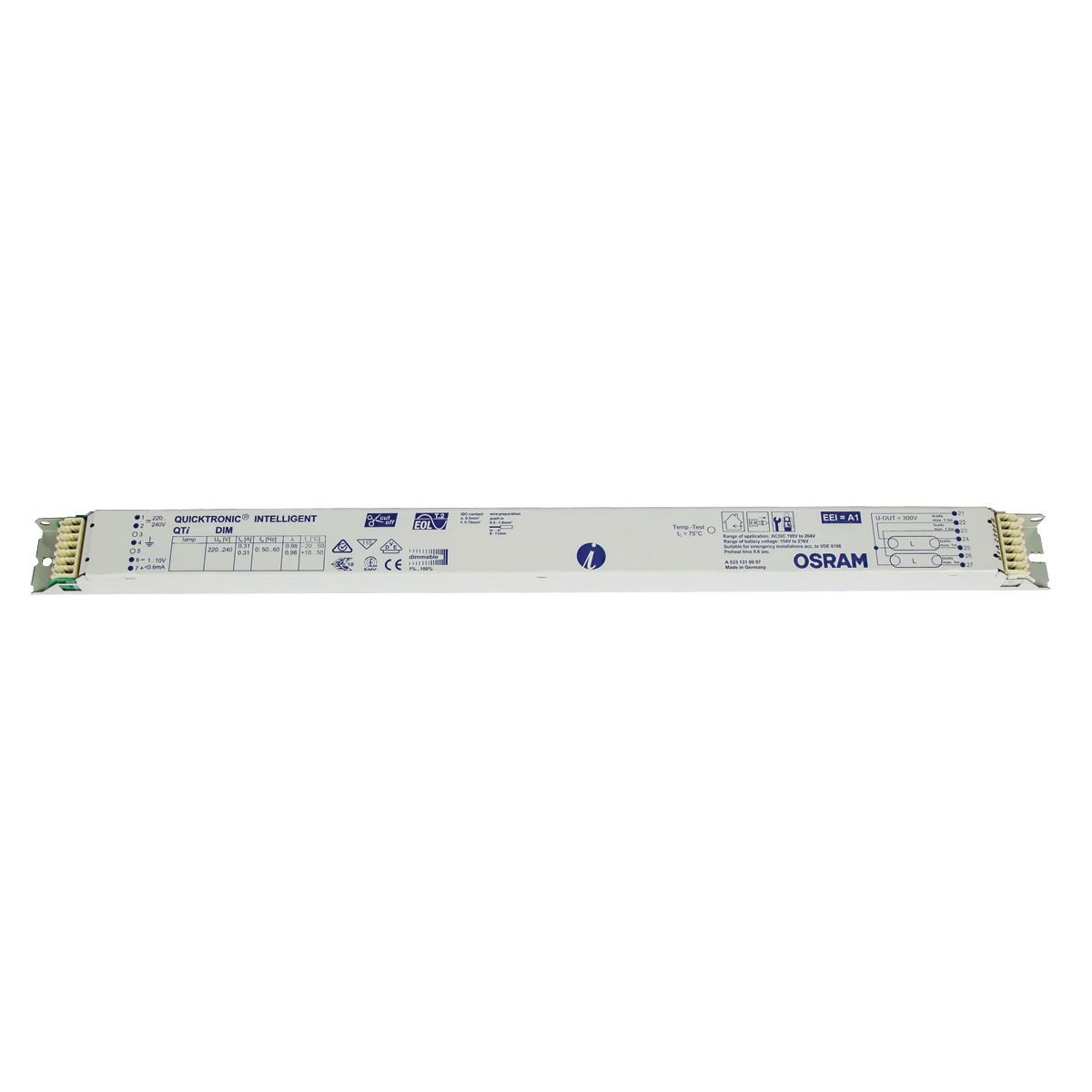 MET ΗΛ.  QT i - Νο 870731  2X58W DIM. (1-10V)  OS253938 QTI-870731