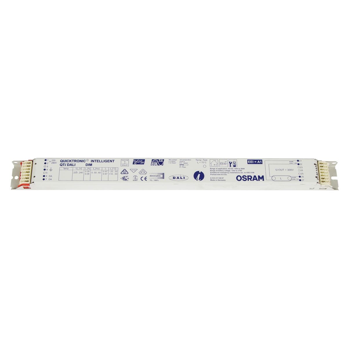 MET/ΤΗΣ ΗΛ.  QT i - Νο 070050  4X18W DIM. ( DALI )  OSRAM QTI-070050