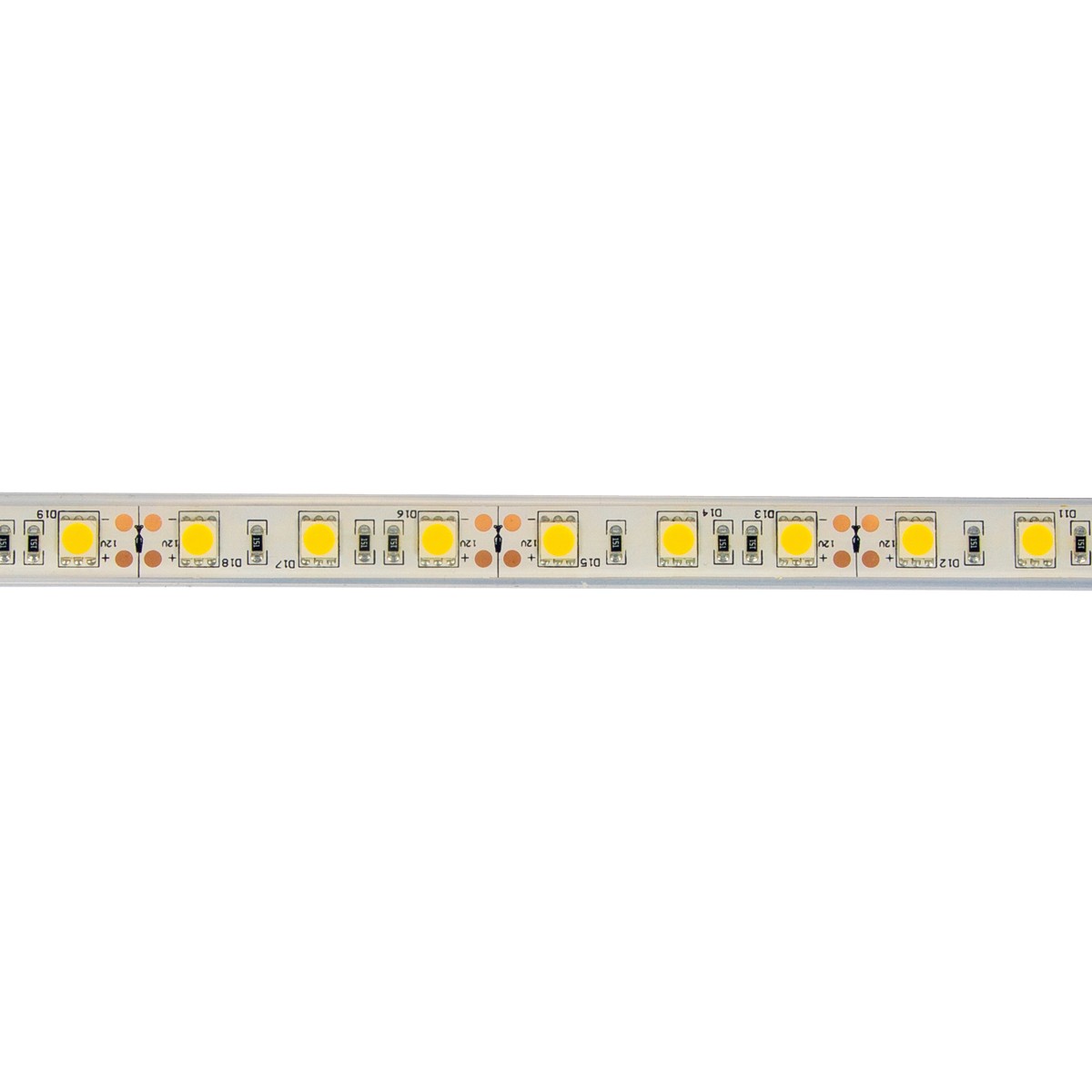 Ταινία led εξωτερικού χώρου IP68 5m 12V 14,4W 3000K VK/12/5050W/W/60