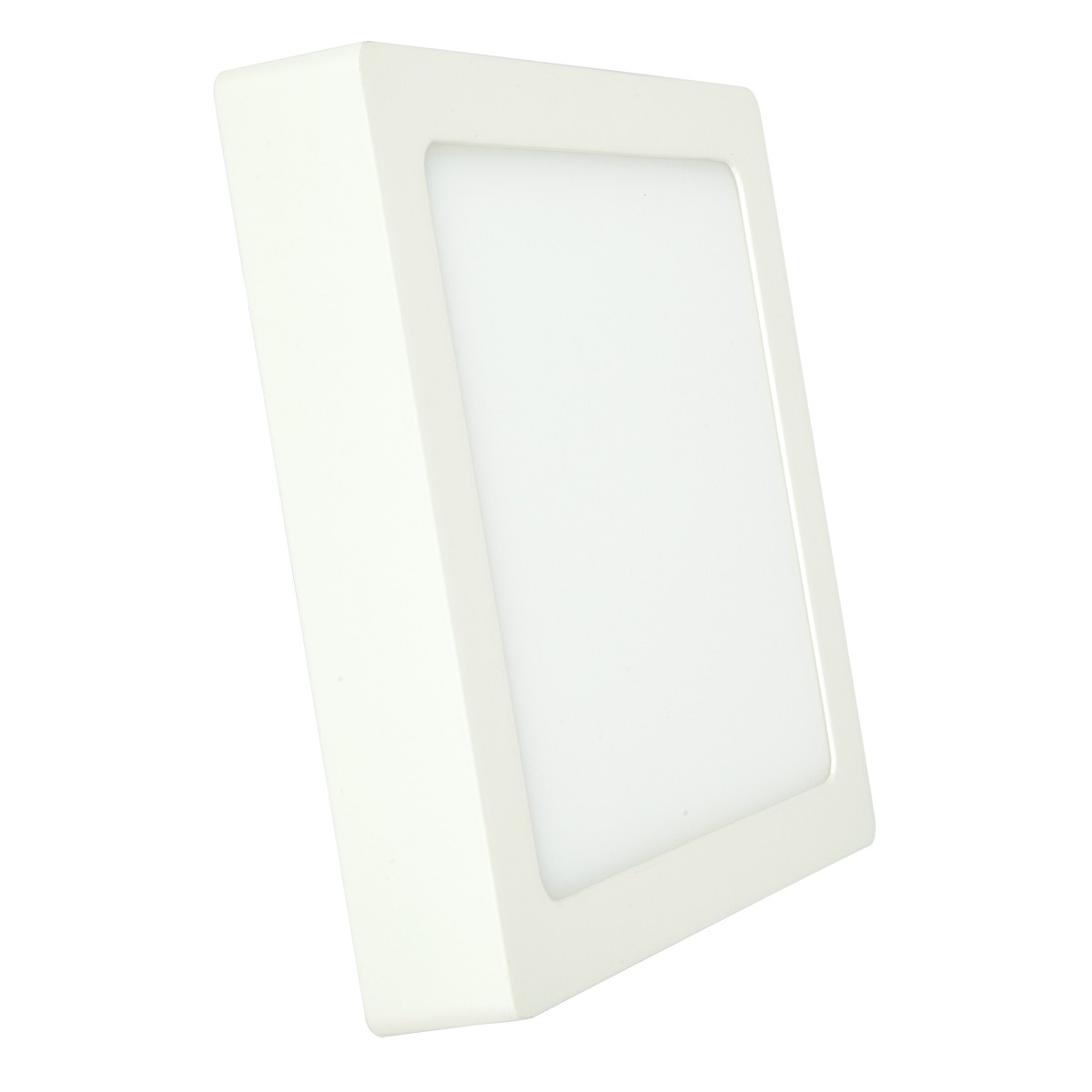 Πλαφονιέρα τετράγωνη  led  λευκό πλαίσιο  18W 4000K 1780 lumen VK/04015/W/C