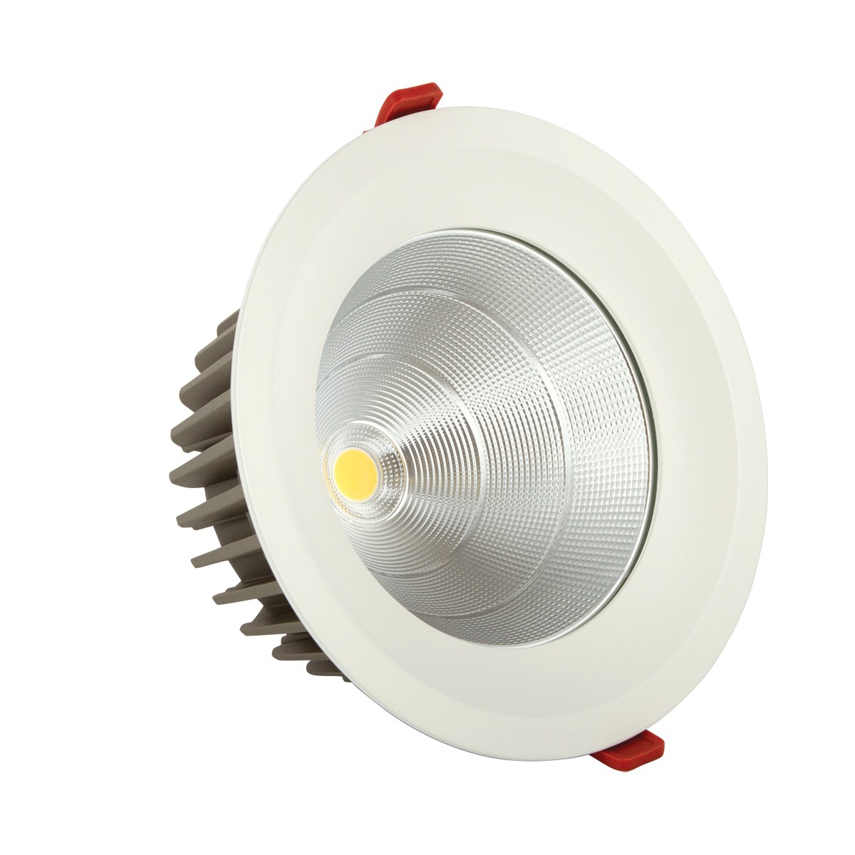 Φωτιστικό χωνευτό downlight λευκού ματ χρώματος  50W  3000K 5000 lumen  45D με ενσωματωμένο λαμπτήρα VK/04145/W