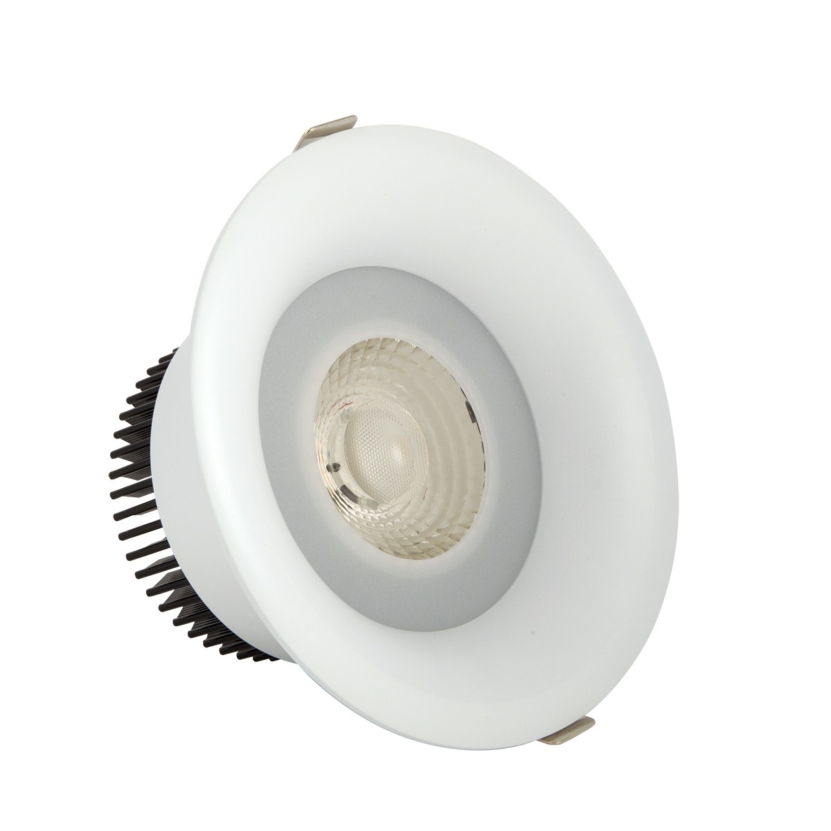 Φωτιστικό downlight στρογγυλό  λευκού χρώματος 15W 3000K 1350 lumen με ενσωματωμένο λαμπτήρα 24D VK/04149/W/W/24