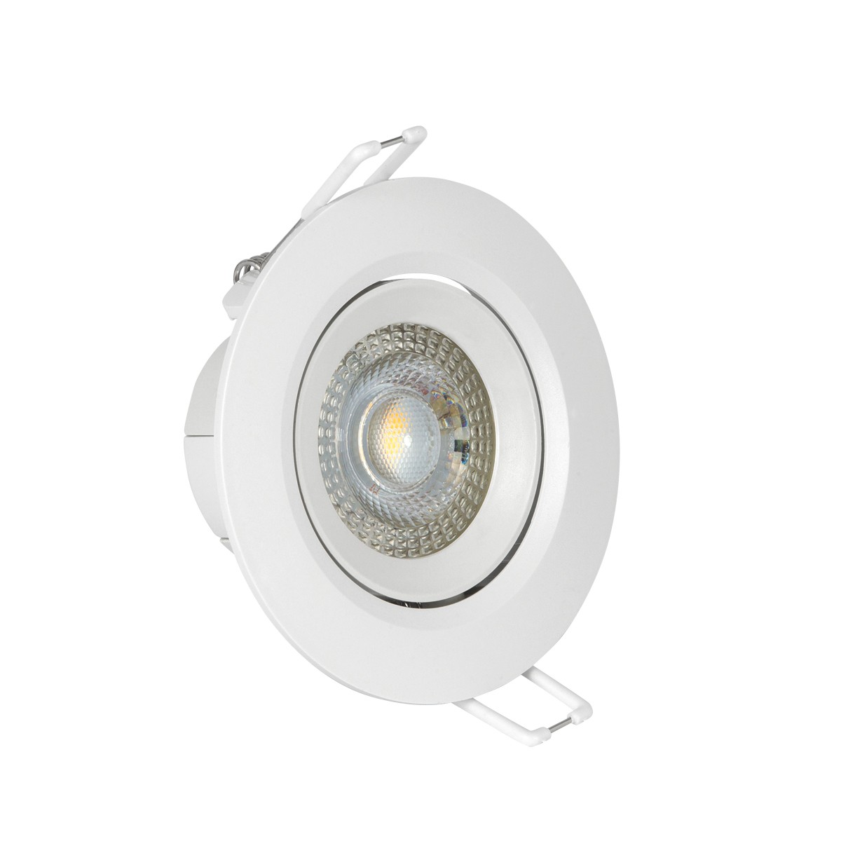 Σποτ αλουμινίου  στρογγυλό led  λευκό   5W 4000K  400 lumen  38D με ενσωματωμένο λαμπτήρα VK/04108/W/C