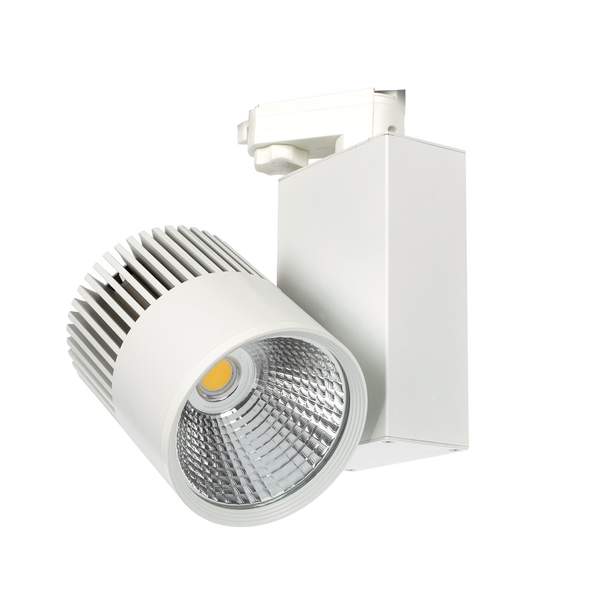 Σποτ ράγας αλουμινίου led COB λευκό 30W COB 2700K 2100lumen 36D  220-240v VK/04021/W/W/36