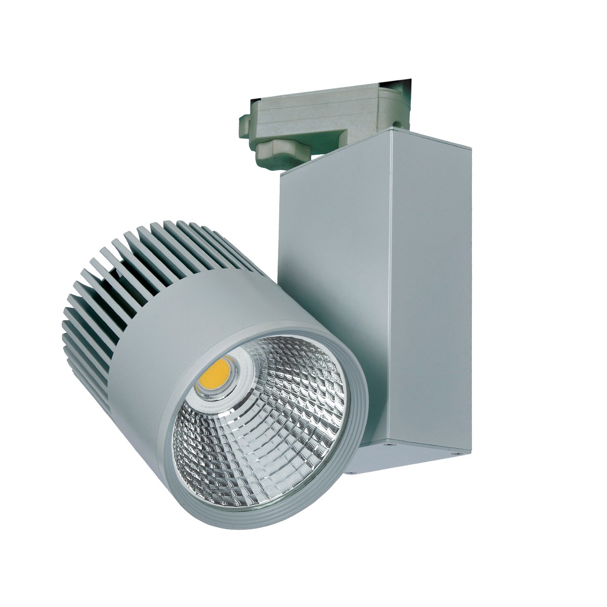 Σποτ ράγας αλουμινίου led COB γκρι 30W COB 2700K 2100lumen 36D  220-240v VK/04021/G/W/36