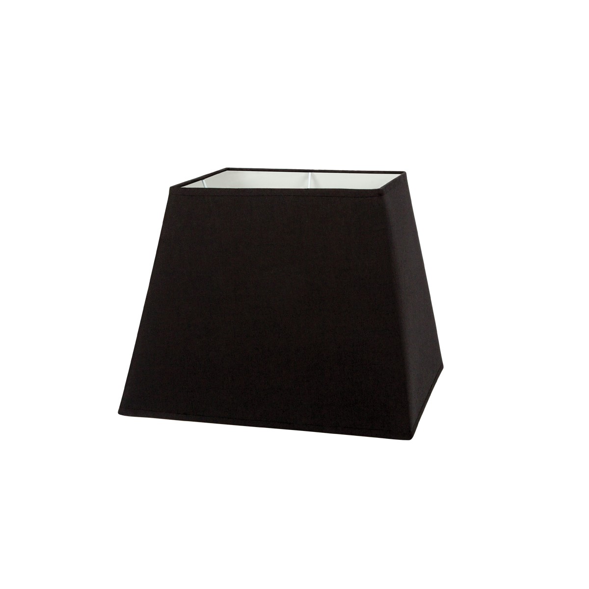 Καπέλο μονόχρωμο τραπέζιο 1 cotton 31cm κάτω πλευρά μαύρο VK/E27/E14/SM31/B