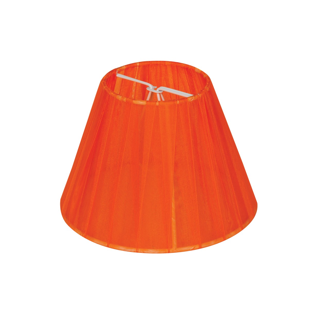 Καπέλο μονόχρωμη οργάντζα με έλασμα στρογγυλό μίνι Φ11cm πορτοκαλί  VK/ORG/S/8/OR