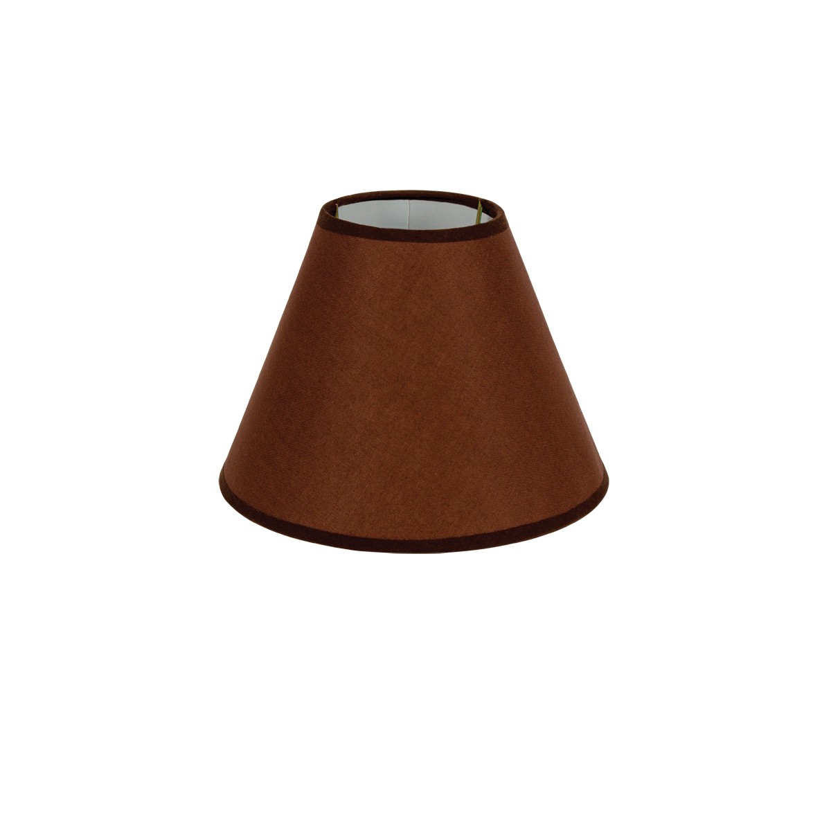 Καπέλο Μονόχρωμο Στρογγυλό Φ18cm Κάτω Πλευρά -Σε Καφέ Χρώμα        VK/E27/E14/D18/BR