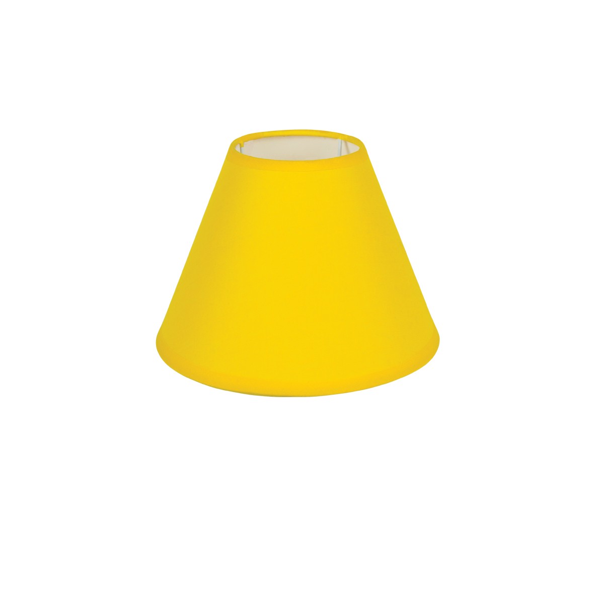 Καπέλο Μονόχρωμο Στρογγυλό Φ18cm Κάτω Πλευρά -Σε Κίτρινο Χρώμα        VK/E27/E14/D18/Y
