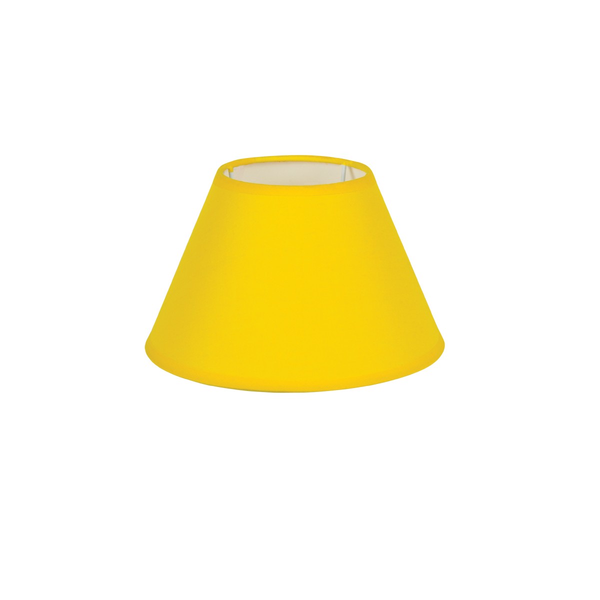 Καπέλο Μονόχρωμο Στρογγυλό Φ20cm Κάτω Πλευρά -Σε Κίτρινο Χρώμα        VK/E27/E14/D20/Y