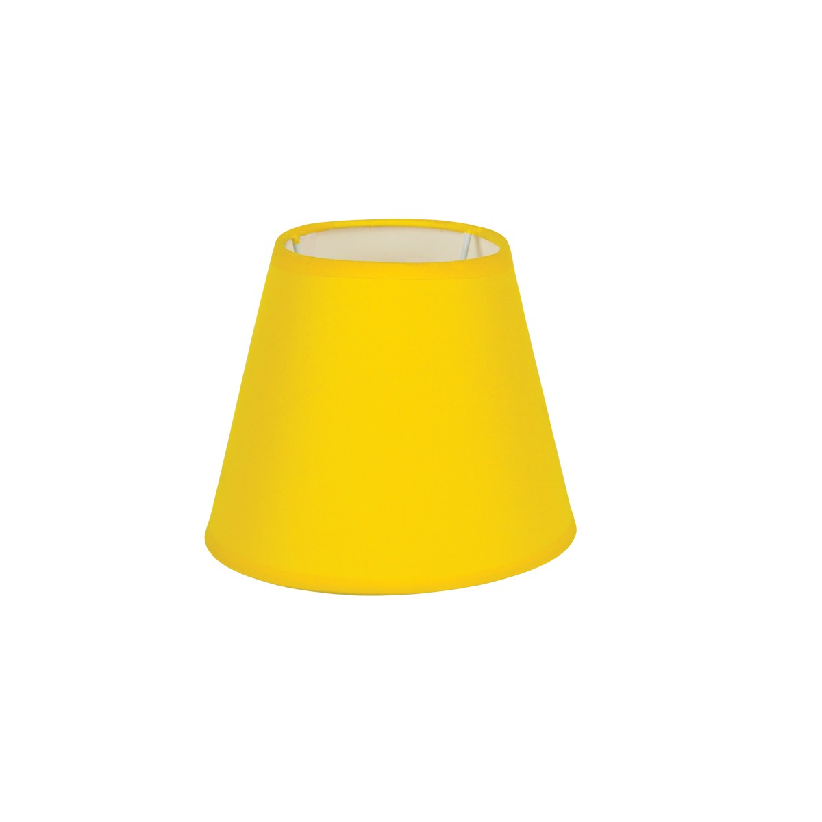 Καπέλο Μονόχρωμο Στρογγυλό Φ22cm Κάτω Πλευρά -Σε Κίτρινο Χρώμα        VK/E27/E14/D22/Y