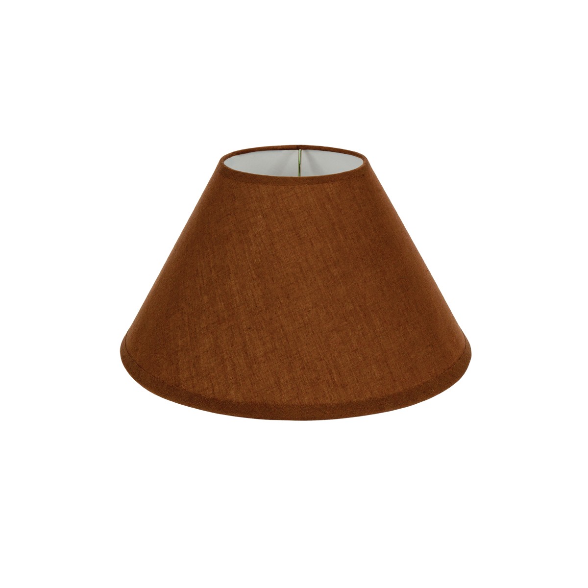 Καπέλο Μονόχρωμο Στρογγυλό Φ25cm Κάτω Πλευρά -Σε Καφέ Χρώμα        VK/E27/E14/D25/BR