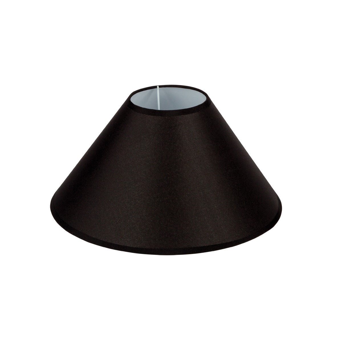 Καπέλο Μονόχρωμο Στρογγυλό Φ30cm Κάτω Πλευρά -Σε Μαύρο Χρώμα       VK/E27/E14/D30/B
