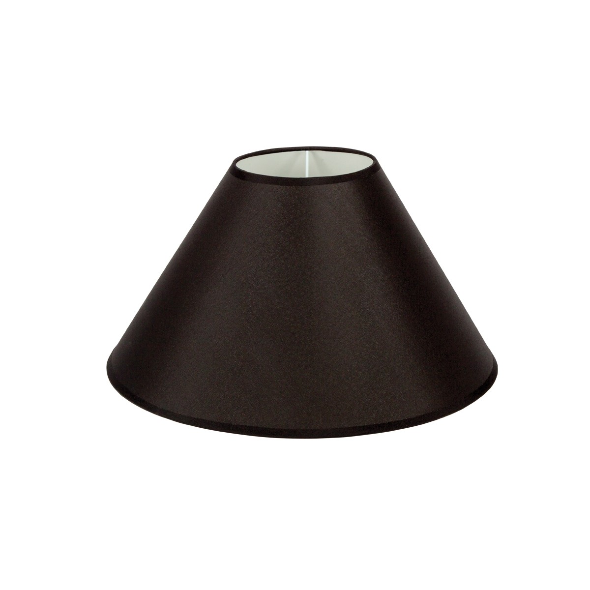 Καπέλο Μονόχρωμο Στρογγυλό Φ35cm Κάτω Πλευρά -Σε Μαύρο Χρώμα       VK/E27/E14/D35/B