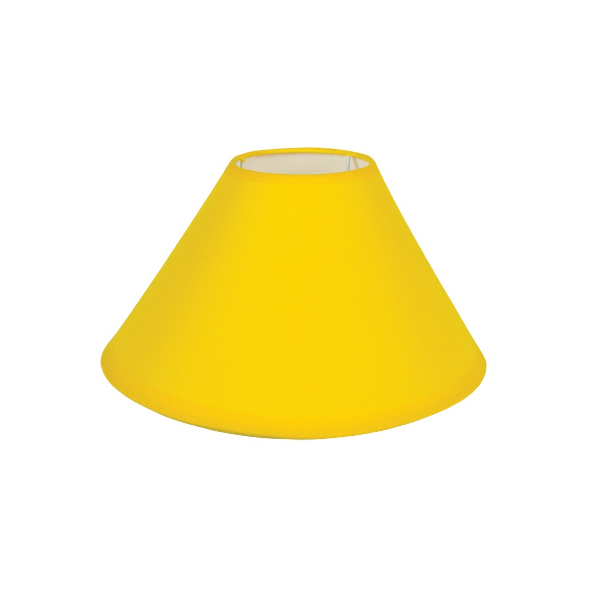 Καπέλο Μονόχρωμο Στρογγυλό Φ35cm Κάτω Πλευρά- Σε Κίτρινο Χρώμα        VK/E27/E14/D35/Y