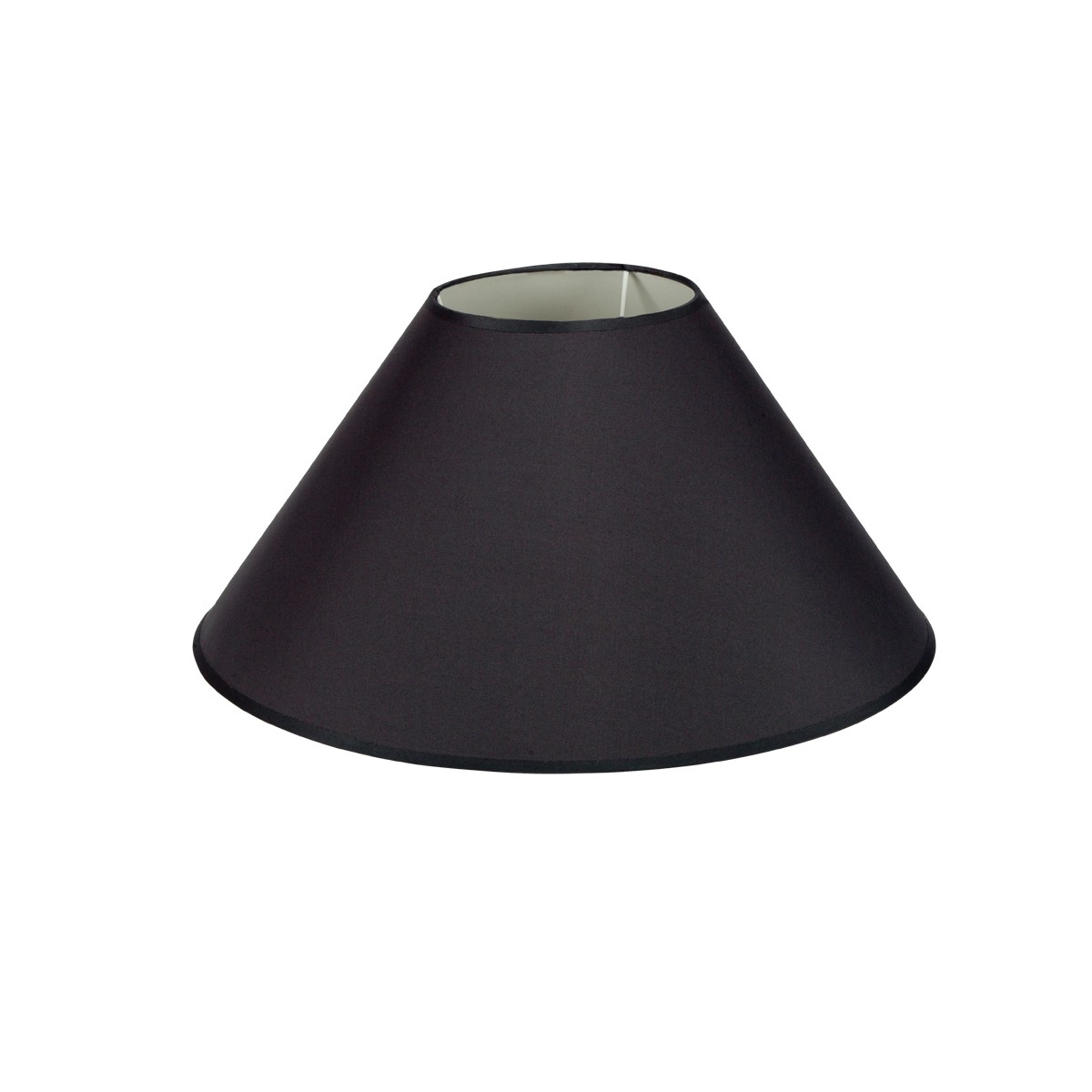 Καπέλο Μονόχρωμο Στρογγυλό Φ45cm Κάτω Πλευρά -Σε Μαύρο Μαύρο       VK/E27/E14/D45/B