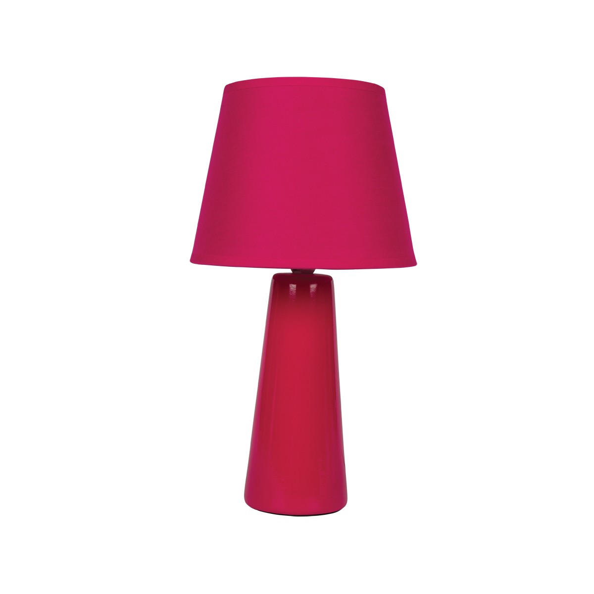 Πορτατίφ Μονόχρωμο Κεραμικό Κώνος E14 Ροζ Χρώμα        VK/1302s/H