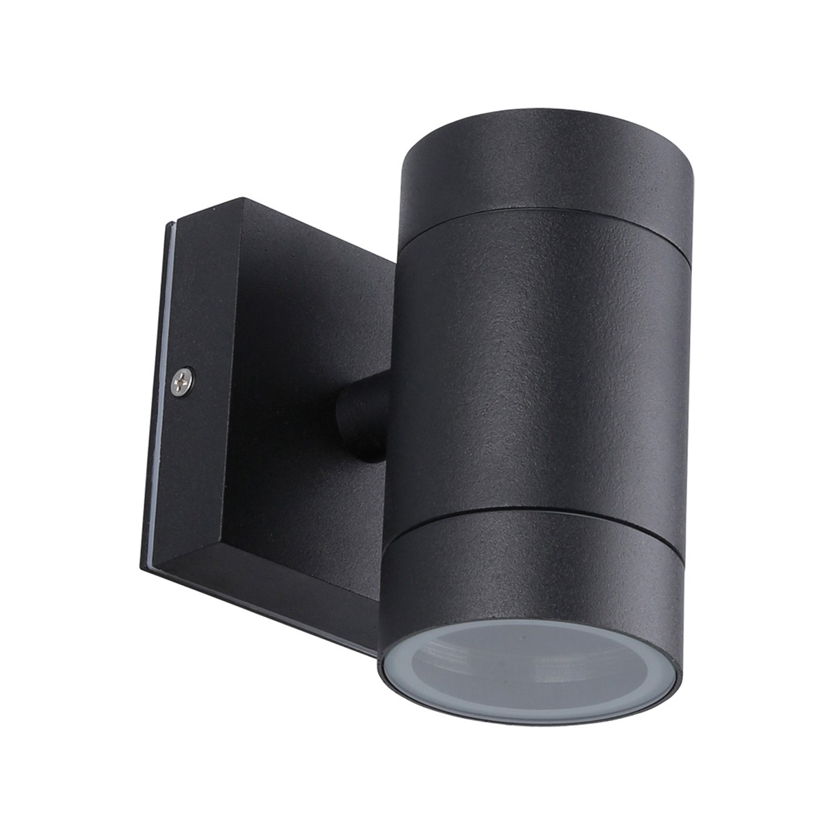 Φωτιστικό Αλουμινίου Τοίχου IP54 GU10 D65x118mm Μαύρο Χρώμα        VK/01056/B