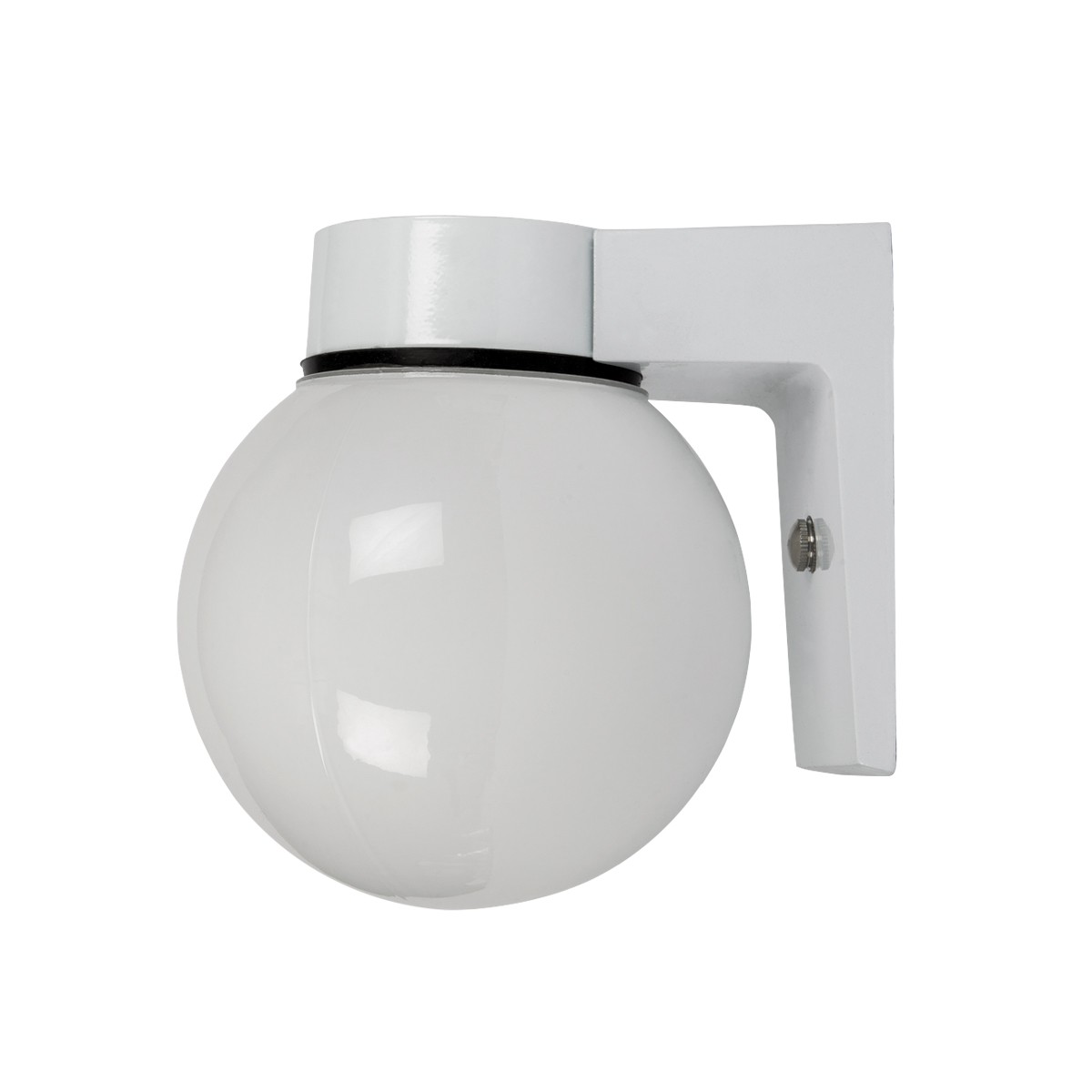 Απλίκα Τοίχου Γλόμπος, Mε Βάση Λευκή + Γυαλί Globe       VK/HF-017E/W