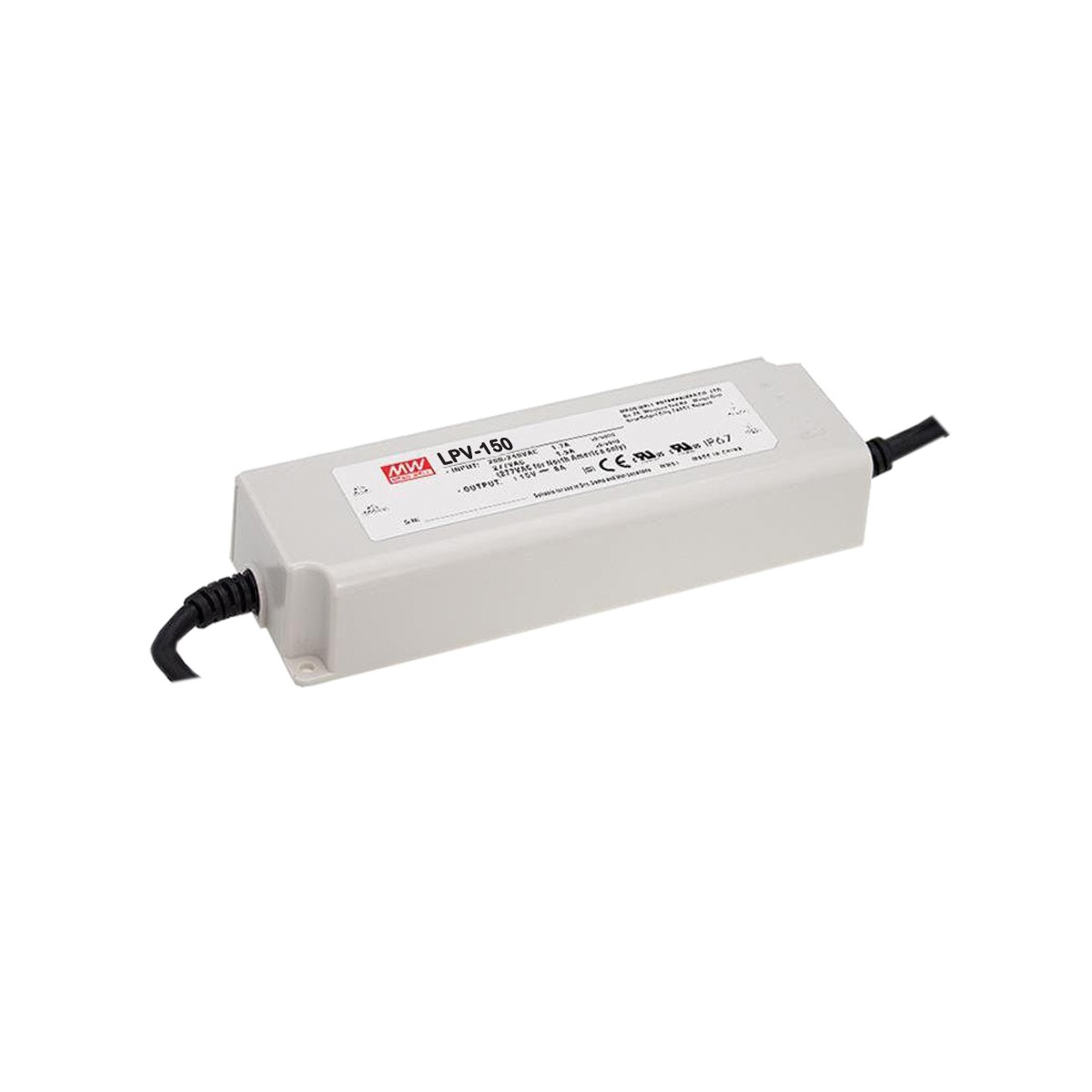 Τροφοδοτικό Mean Well, εξωτερικού χώρου, 12V/10A, 150W, 180-305V, IP67 VK/LPV-150-12