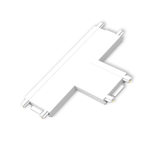 BISQIT, Σύνδεσμος Μαγνητικής Ράγας 40V Ultra Slim, IP20, Σχήμα Τ, 8.5x2.5cm, Λευκός VK/04482/W/CON