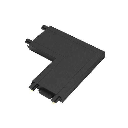 BISQIT, Σύνδεσμος Μαγνητικής Ράγας 40V Ultra Slim, IP20, Γωνία, 5.5x5.5cm, Μαύρος VK/04480/B/CON