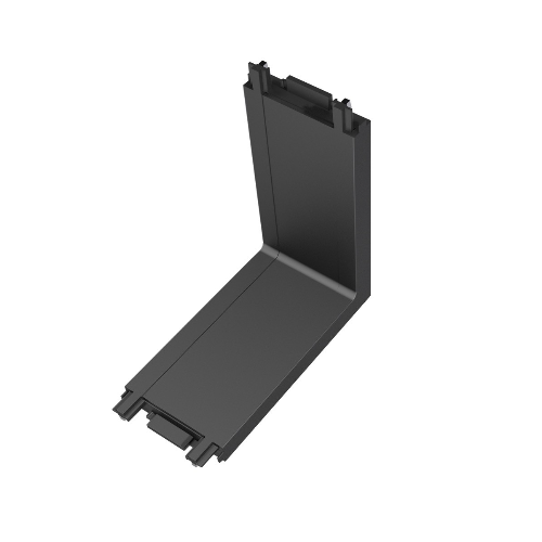 BISQIT, Σύνδεσμος Μαγνητικής Ράγας 40V Ultra Slim, IP20, Ορθή Γωνία, 5.5x5.5cm, Μαύρος VK/04484/B/CON