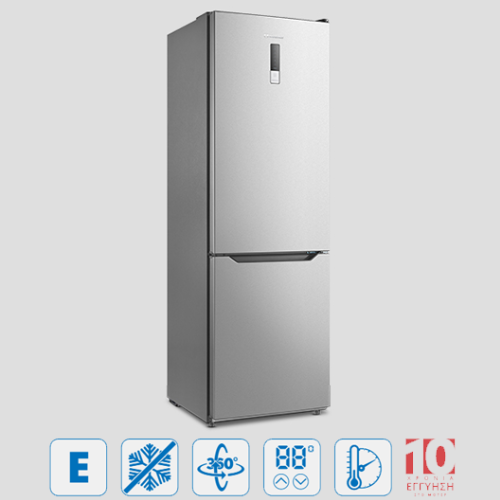 Ψυγειοκαταψύκτης Total No Frost 310lt Inox με 360° Ψύξη & Ταχεία Ψύξη – PSNF18860IN