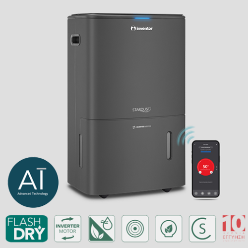 Inventor SD-IONINV-20LΑφυγραντήρας με Inverter Μοτέρ & Καθαριστή Αέρα 20L – Αθόρυβη και Ενεργειακή Απόδοση