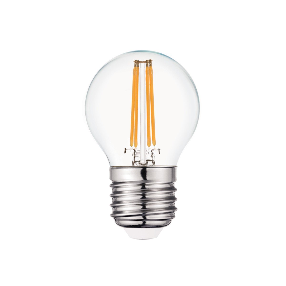 ΛΑΜΠΑ LED FILAMENT ΣΦΑΙΡΑ CL E27 3.5W 2700K      VK/05106/E/CL/W