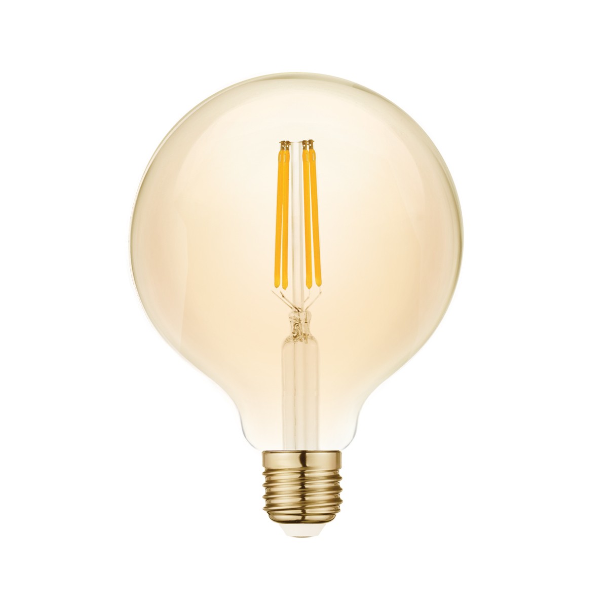 ΛΑΜΠΑ LED FIL.DIM.Φ95/AK AMBER E27/7W 2700K        VK/05123/D/E/A/W