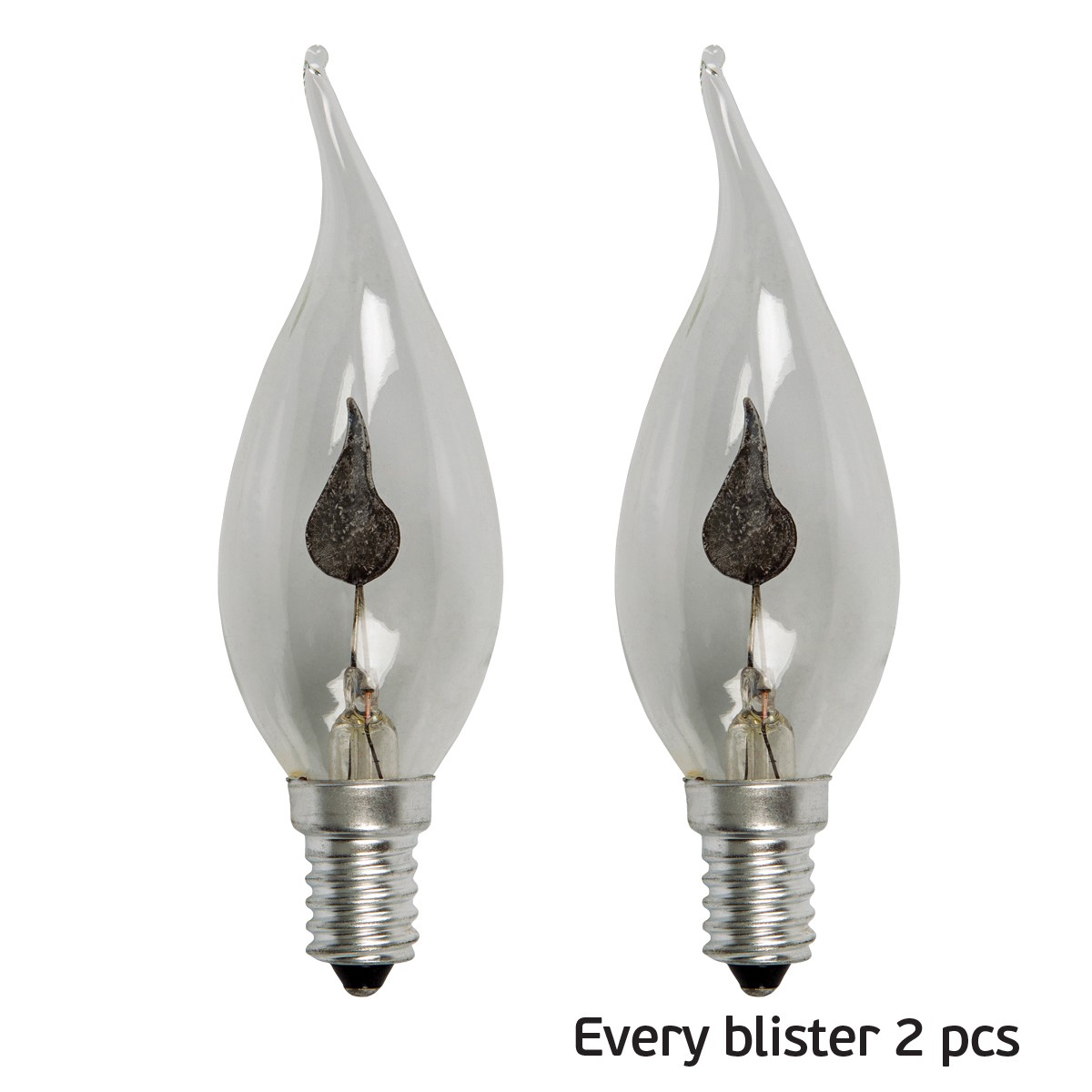 Λάμπα κερί φλόγα Ε14 7W 220V NEON blister  VK/H/E14/3/2