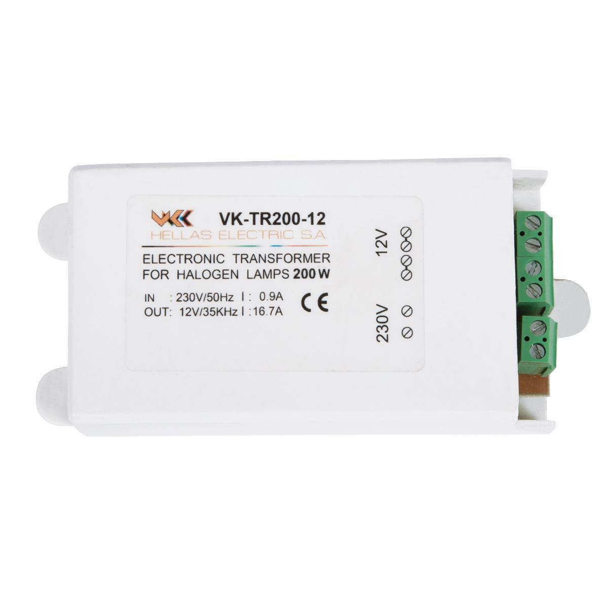 VK/TR200-12 ΜΕΤ/ΤΗΣ ΗΛΕΚΤΡ. 12V AC 200W M/S VK/TR200-12