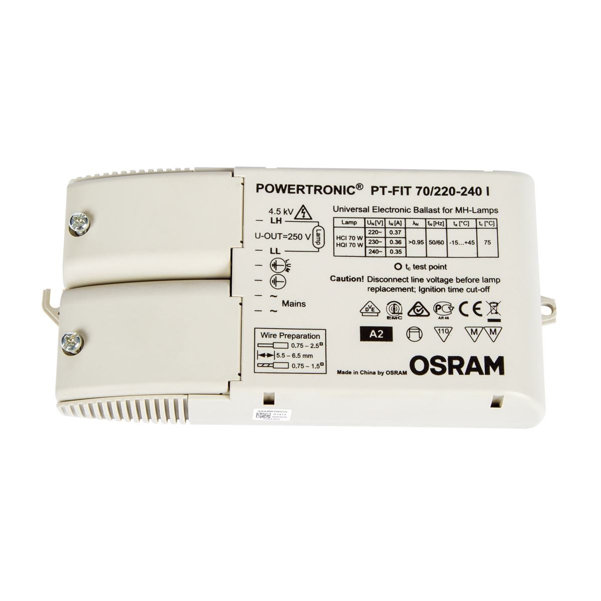 MET HQI HΛΕΚΤΡ.70W  PTi  70 I- 099501/252788   OSRAM PTI70/220-240I