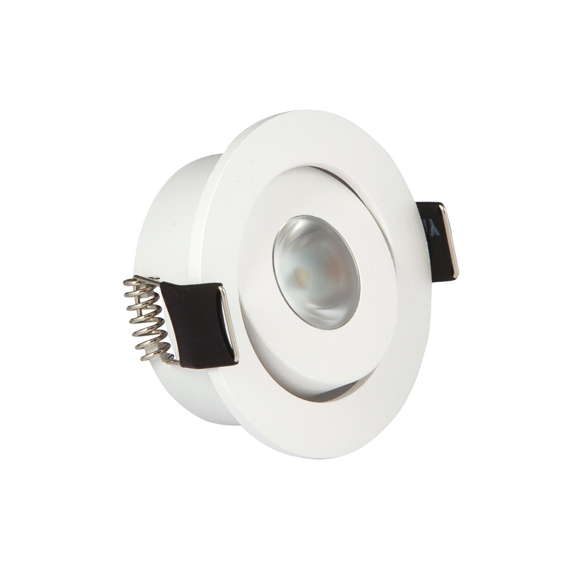 Σποτ μίνι  led λευκό σαγρέ  3W 3000K 150 lumen 30D με ενσωματωμένο λαμπτήρα VK/04126/W/W