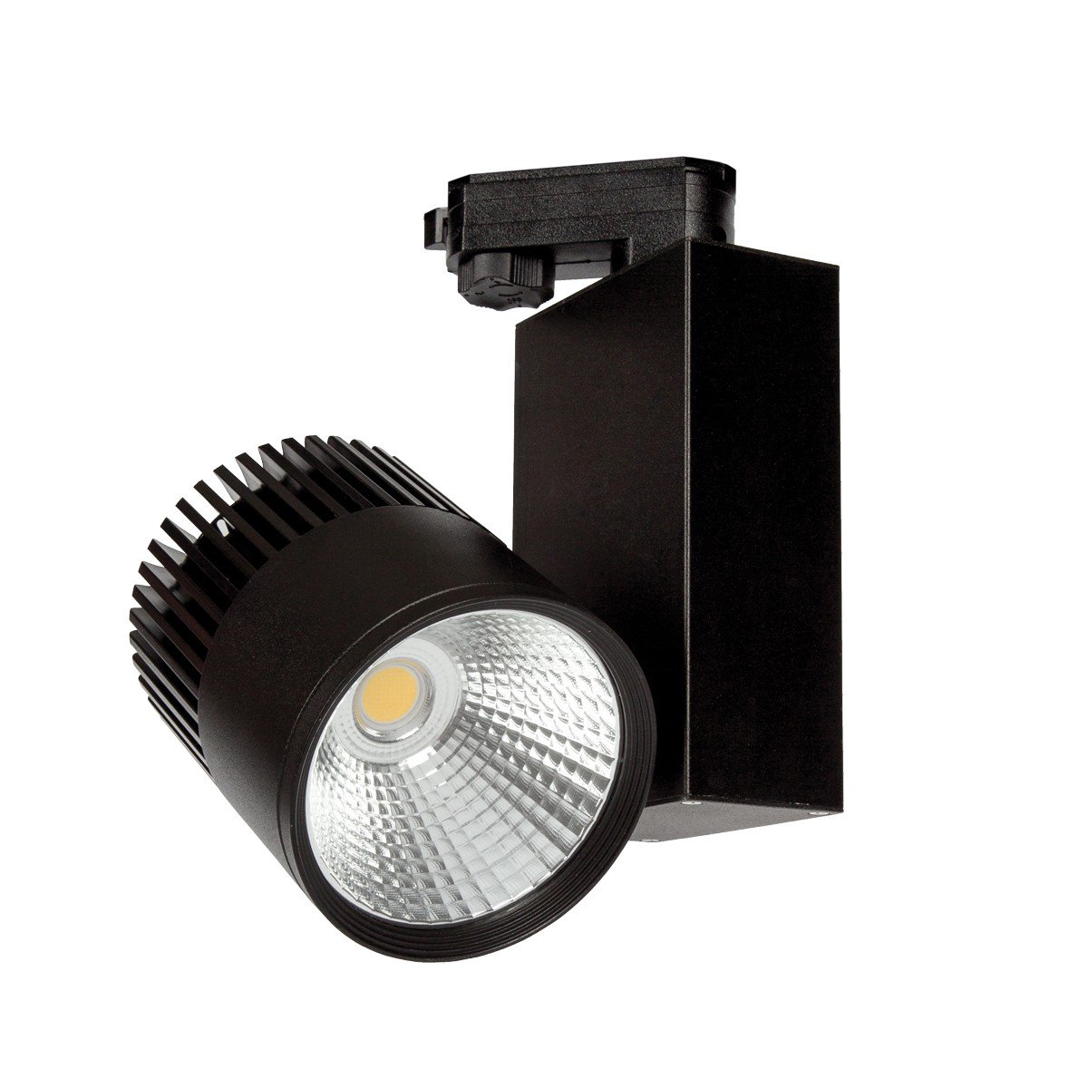 Σποτ ράγας αλουμινίου led COB μαύρο 30W COB 2700K 2100lumen 36D  220-240v VK/04021/B/W/36