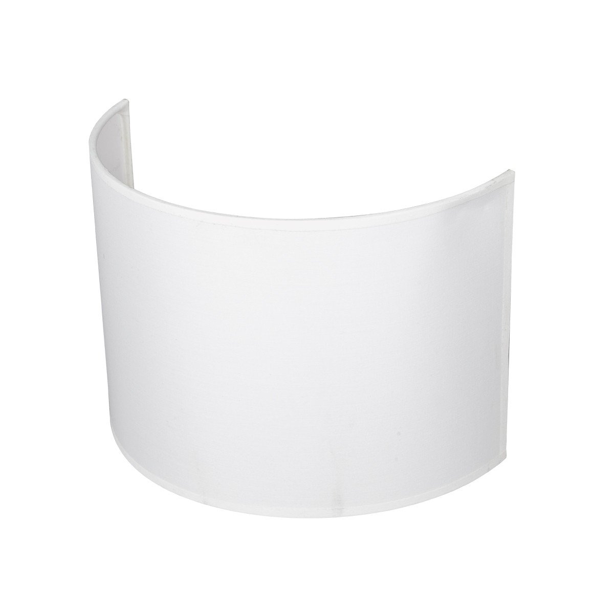 Καπέλο μονόχρωμο μισό ορθογώνιο 1 cotton 28.5cm κάτω πλευρά λευκό VK/E27/E14/C28/W