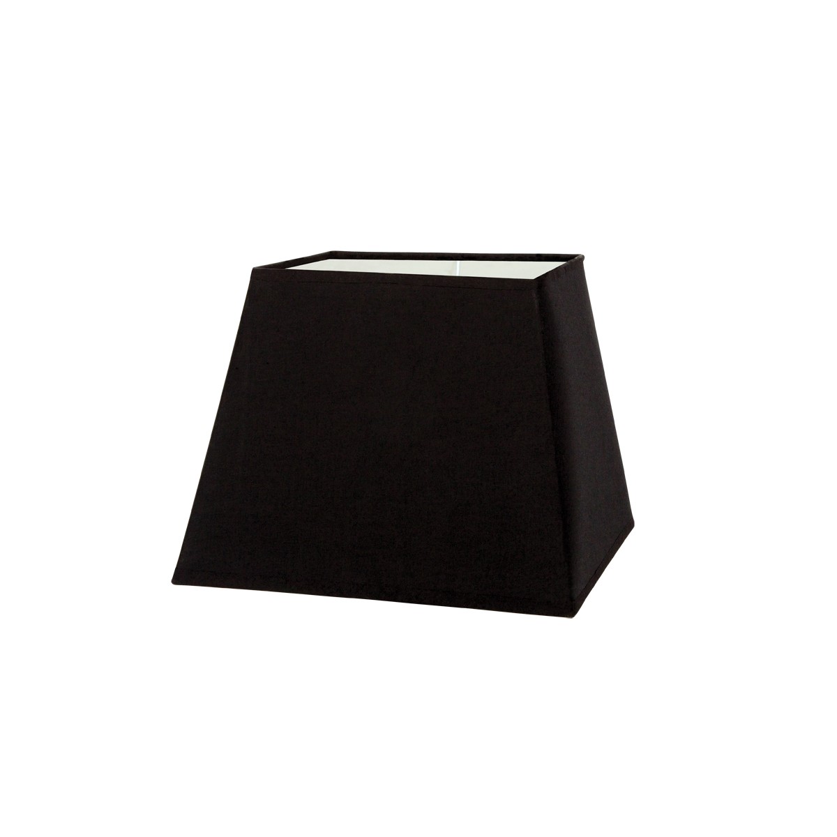 Καπέλο μονόχρωμο τραπέζιο 1 cotton 25cm κάτω πλευρά μαύρο VK/E27/E14/SM25/B