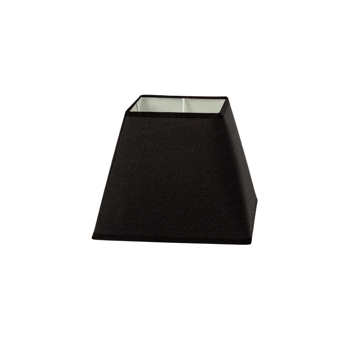 Καπέλο μονόχρωμο τραπέζιο 1 cotton 20cm κάτω πλευρά μαύρο VK/E27/E14/SM20/B