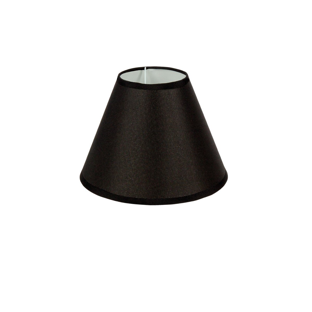 Καπέλο Μονόχρωμο Στρογγυλό Φ18cm Κάτω Πλευρά -Σε Μαύρο Χρώμα      VK/E27/E14/D18/B