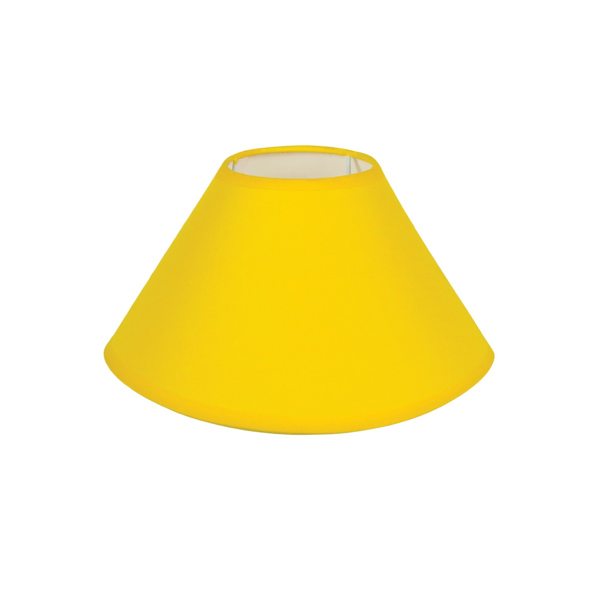 Καπέλο Μονόχρωμο Στρογγυλό Φ30cm Κάτω Πλευρά -Σε Κίτρινο Χρώμα        VK/E27/E14/D30/Y